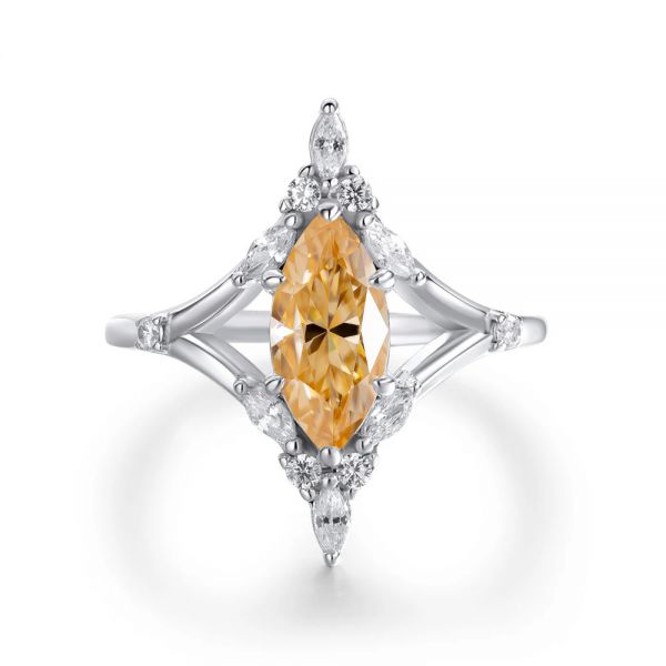 Halo of Small Suns — custom Engagement Ring