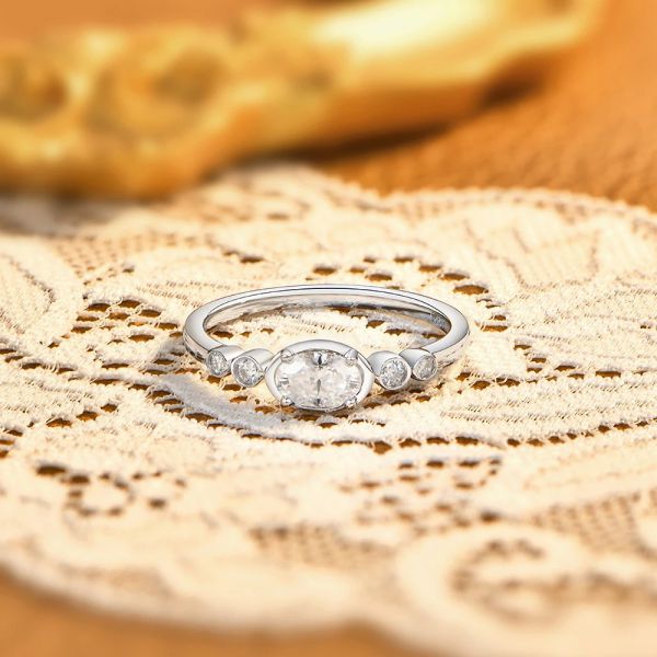 The Twilight Oval — custom Engagement Ring
